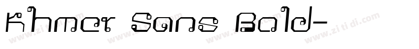 Khmer Sans Bold字体转换